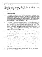 ASTM d 2937 xác định khối lượng thể tích đất tại hiện trường bằng phương pháp dao vòng 