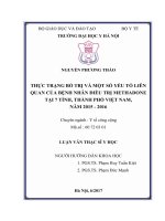 Thực trạng bỏ trị và một số yếu tố liên quan của bệnh nhân điều trị methadone tại 7 tỉnh, thành phố việt nam năm 2015   2016 