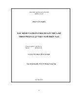 LVTS 2015   xác định và phân chia di sản thừa kế theo pháp luật việt nam hiện nay 