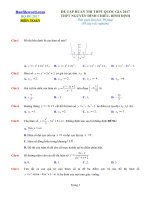 Đề thi thử THPT 2017 môn Toán trường THPT Nguyễn Đình Chiểu File word Có lời giải chi tiết