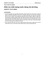 T 26 79 (2004) kiểm tra chất lượng nước dùng cho bê tông 