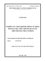 Nghiên cứu tổng hợp hệ thống tự động bám sát mục tiêu cho đài quan sát trên phương tiện cơ động 