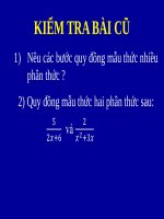 Chương II. §4. Quy đồng mẫu thức nhiều phân thức