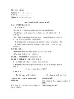 Giáo án Sinh học 12 bài 2: Phiên mã và dịch mã