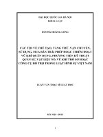 LVTS 2015   các tội về chế tạo tàng trữ, vận chuyển, sử dụng mua bán trái phép hoặc chiếm đoạt vũ khí quân dụng 