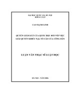 LVTS 2014   quyền giám sát của quốc hội đối với việc giải quyết khiếu nại, tố cáo của công dân 