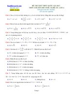 Đề thi thử THPT 2017 môn Toán trường THPT chuyên Đại Học Vinh Nghệ An Lần 4 File word Có lời giải chi tiết