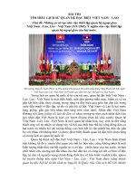 BÀI THI tìm HIỂU QUAN hệ đặc BIỆT VIỆT NAM   lào 2