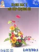 Ôn tập Chương III. Quan hệ giữa các yếu tố trong tam giác. Các đường đồng quy của tam giác