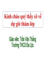 Chương III. §3. Phương trình đưa được về dạng ax + b = 0