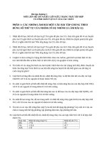 MỐI LIÊN hệ GIỮA KIỂU LIÊN kết, TRẠNG THÁI tập hợp và TÍNH CHẤT vật lý của các CHẤT 