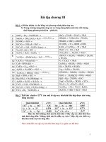 Đáp án bài tập chương 3 oxy hóa khử 