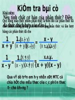 Chương II. §4. Quy đồng mẫu thức nhiều phân thức