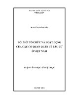 LVTS 2014   đổi mới tổ chức và hoạt động của các cơ quan quản lý bầu cử ở việt nam 