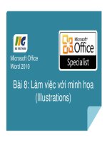 MOS word 2010 bai 08 lam viec voi minh hoa 