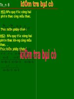 Chương II. §6. Phép trừ các phân thức đại số