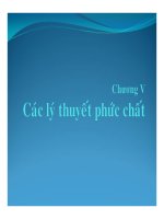 Bài giảng chương 5 các lý thuyết phức chất 