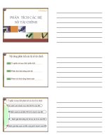 Chương 5 phân tích các hệ số tài chính 