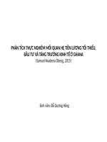 Thuyết trình phân tích thực nghiệm mối quan hệ tiền lương tối thiểu, đầu tư và tăng trưởng kinh tế ở ghana 