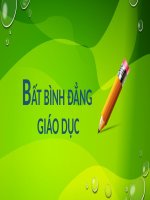 Thuyết trình bất bình đẳng giáo dục 