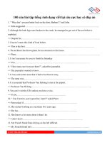 100 câu viết lại câu 