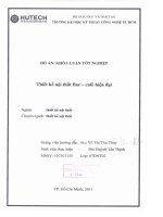 luận văn bar cafe hiện đại  