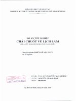 Chải chuốt vẻ lịch lãm (beauty salon dành cho nam giới)  