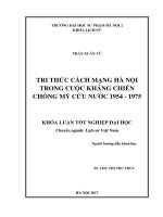 Tri thức Hà Nội trong cuộc kháng chiến chống Mỹ cứu nước 1954- 1975