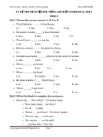 ÔN THI IOE LỚP 4 MỚI NHẤT