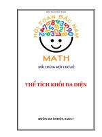 chuyên đề thể tích khối đa diện