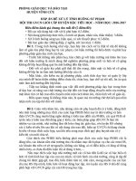 ĐÁP ÁN ĐỀ XỬ LÝ TÌNH HUỐNG SƯ PHẠM HỘI THI GVCN GIỎI CẤP HUYỆN BẬC TIỂU HỌC