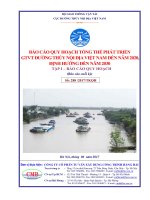 BÁO CÁO QUY HOẠCH TỔNG THỂ PHÁT TRIỂN GTVT ĐƯỜNG THỦY NỘI ĐỊA VIỆT NAM ĐẾN NĂM 2020, ĐỊNH HƯỚNG ĐẾN NĂM 2030
