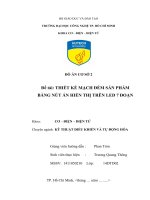 Đề tài Thiết kế mạch đếm sản phẩm bằng nút ấn hiển thị trên led 7 đoạn