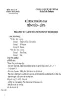 Kế hoạch dạy học toán 6 năm học 20172018