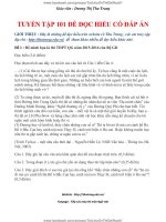 101 đề đọc hiểu ngữ văn