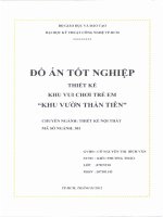 Thiết kế khu vui chơi trẻ em khu vườn thần tiên 