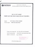 Thiết kế nội thất khách sạn champa  