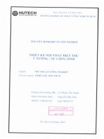 Thiết kế nội thất công trình biệt thự ý tưởng sự cộng sinh  