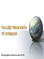Địa chỉ Internet tham khảo các môn học kinh tế
