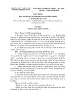 Quy dinh dao tao dai hoc he chinh quy theo he thong tin chi tai truong dai hoc vinh