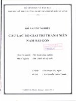 thiết kế câu lạc bộ thanh niên nam sài gòn  