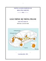 GIÁO TRÌNH HỆ THỐNG PHANH