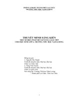 SKKN SÁNG KIẾN MỘT SỐ BIỆN PHÁP RÈN KĨ NĂNG GIAO TIẾP  CHO HỌC SINH LỚP 4 TRƯỜNG TIỂU HỌC NẬM LOỎNG