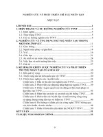 NGHIÊN CỨU VÀ PHÁT TRIỂN TRÍ TUỆ NHÂN TẠO