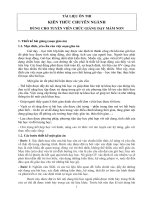 TÀI LIỆU ÔN THI KIẾN THỨC CHUYÊN NGÀNH DÙNG CHO TUYỂN VIÊN CHỨC GIẢNG DẠY MẦM NON