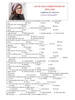 115 câu trắc nghiệm thành ngữ tiếng anh