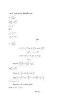 Bài tập các nhóm môn hàm biến phức