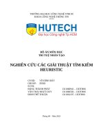 Đồ án NGHIÊN CỨU CÁC GIẢI THUẬT TÌM KIẾM HEURISTIC