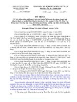 Tờ trình phê duyệt  báo cáo kinh tế kĩ thuật CÔNG TRÌNH khu tái định cư 