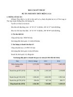 Báo cáo kinh tế kĩ thuật dự án nhà máy thuỷ điện la la 